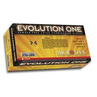 Microflex Medical Corporation EV-2050-M Microflex Medium Natural 10\" Evolution One 5 1/2 mil Latex Ambidextrous Non-Sterile Powd